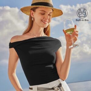 Multi-wear Versatile Necklines Brami Top - Black